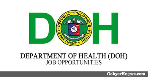 doh cebu hiring|APPLY NOW! DOH is Hiring Medical Frontliners .